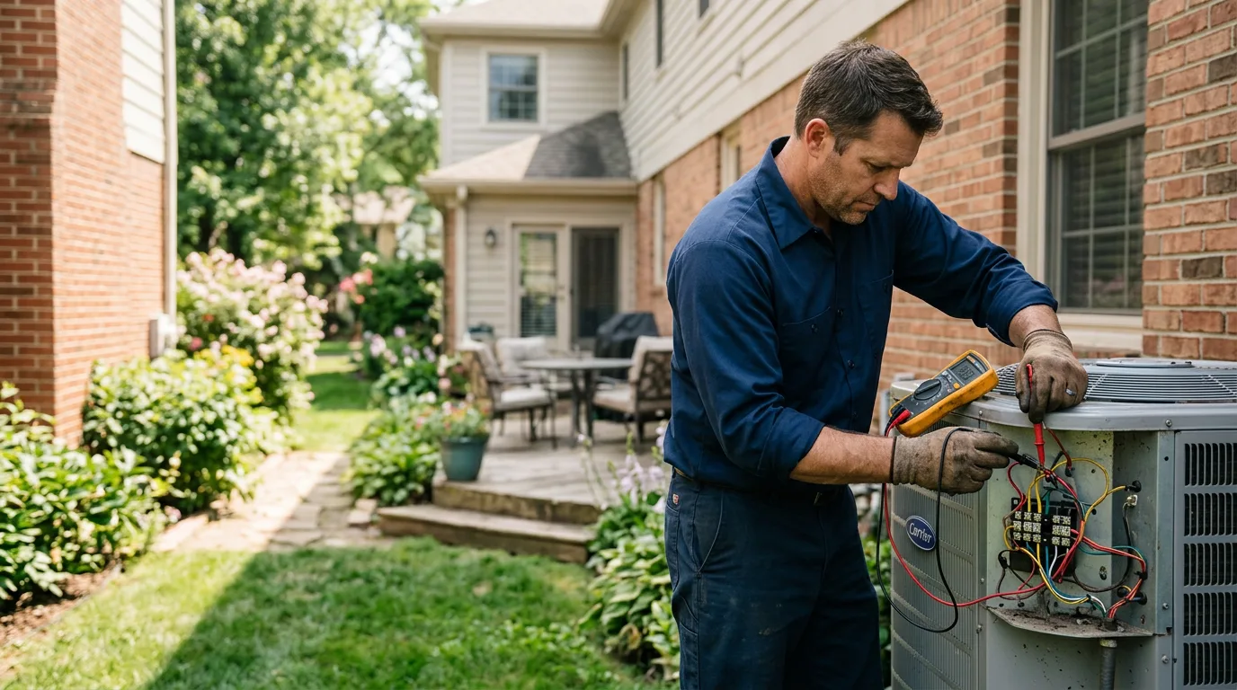 HVAC technician working near Derby, IA